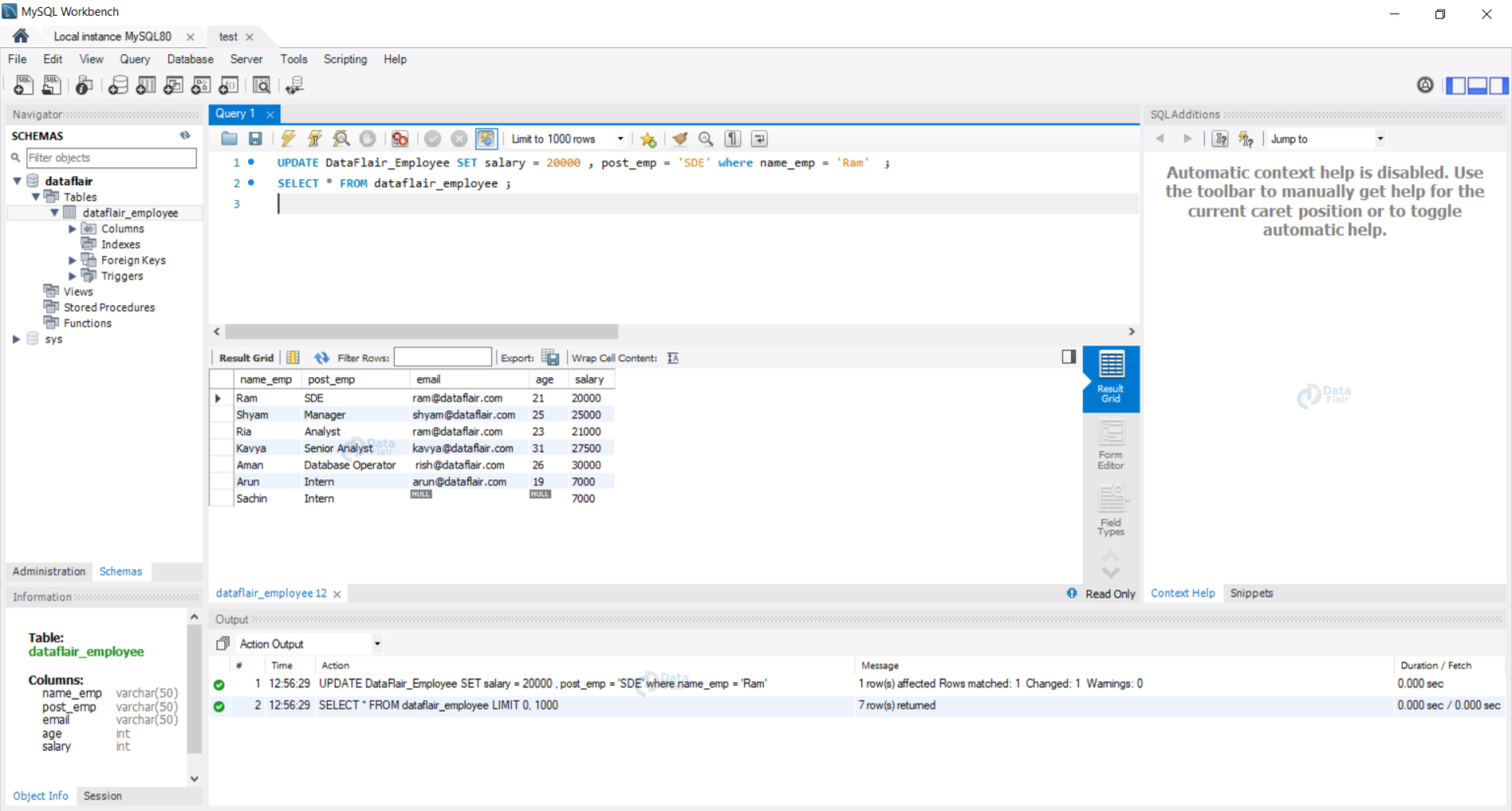 SQL Query Insert Select Update And Delete DataFlair