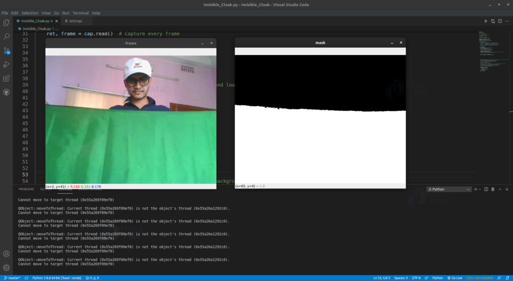 Harry Potter S Invisible Cloak Using OpenCV Python Project DataFlair