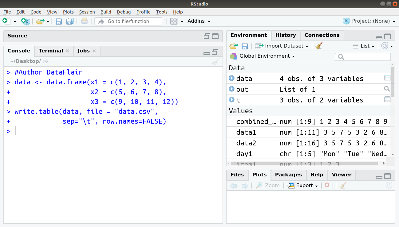 Exporting Data from R to Other File Formats - Guide for Data