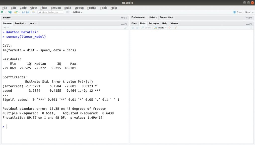 R Linear Regression Tutorial - Door to master its working! - DataFlair