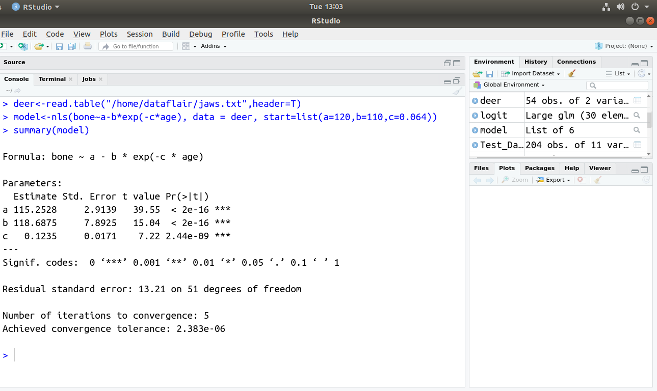 nonlinear regression excel data analysis