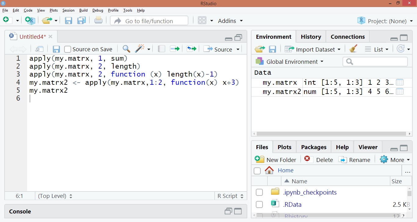 Matrix Function In R Master The Apply And Sapply Functions In R Dataflair