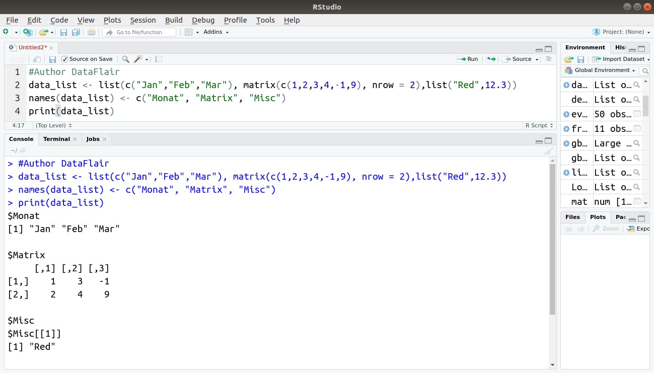 R List Learn What All You Can Do With Lists In R Dataflair