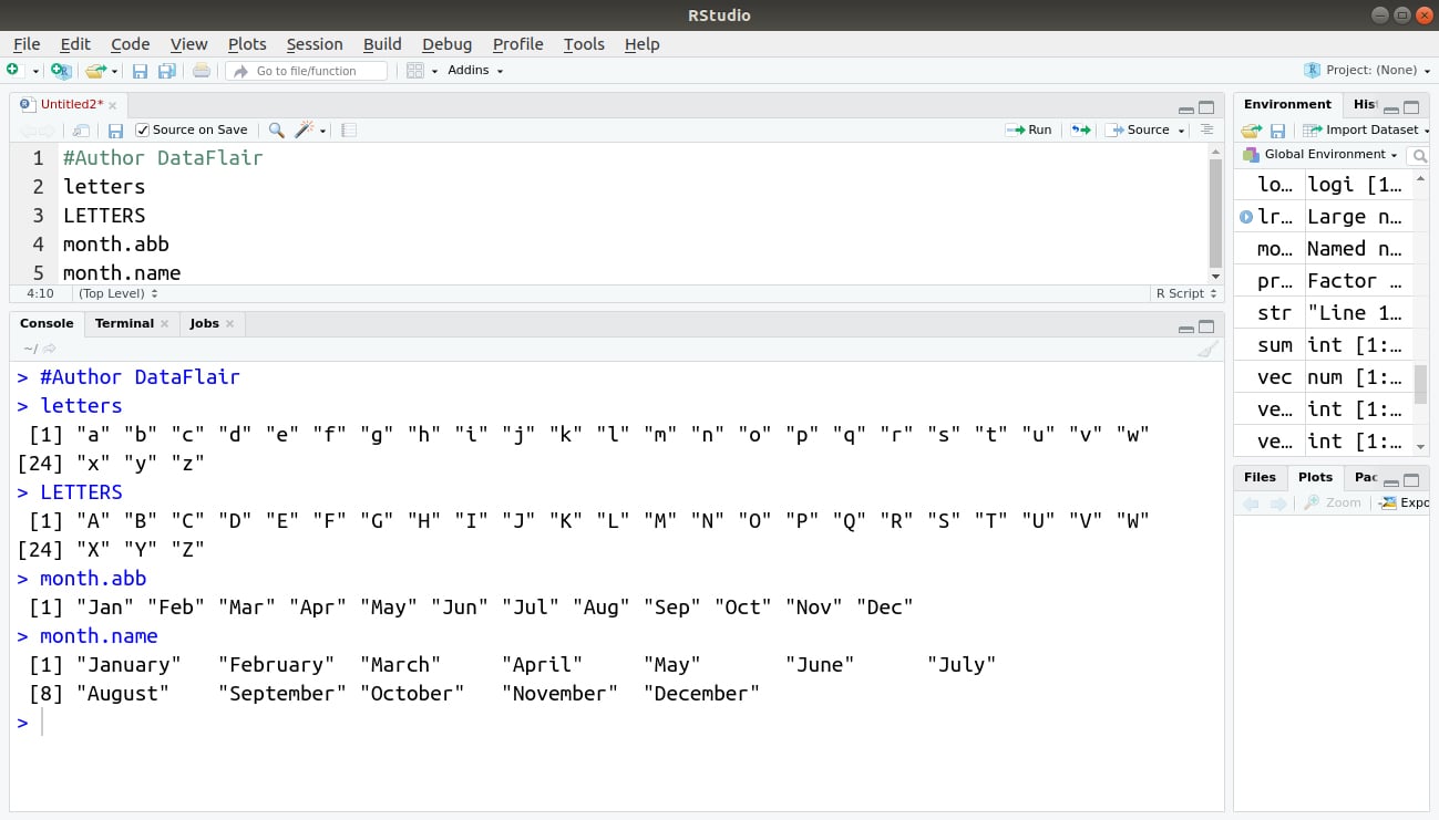 list assignment in r