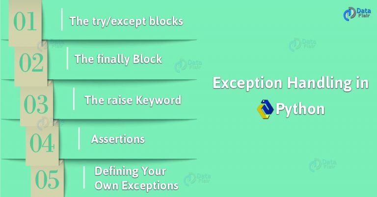 Python Exception Handling - Try/Except Block, Finally Block - DataFlair