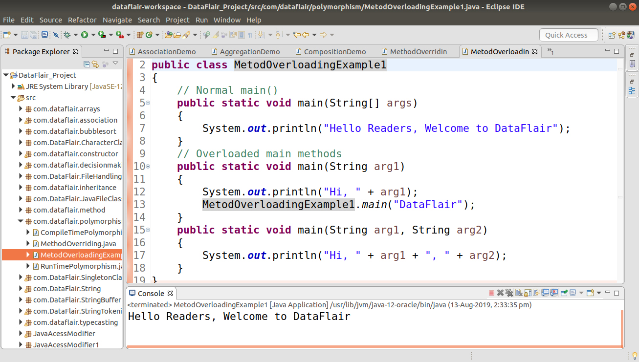 Method Overloading in Java, Overloading in Java