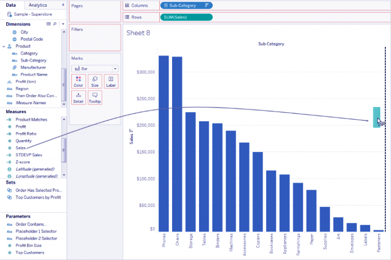 Tableau Pareto Chart - Create Pareto Chart In Tableau - DataFlair