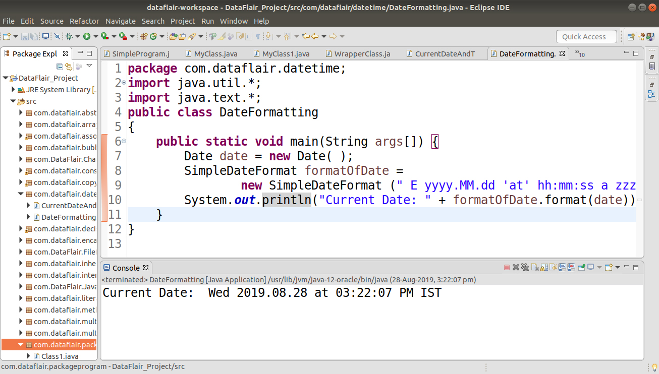 string formatter java example