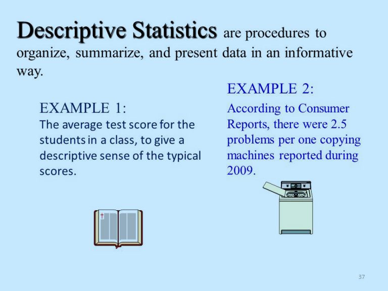 research that uses descriptive statistics