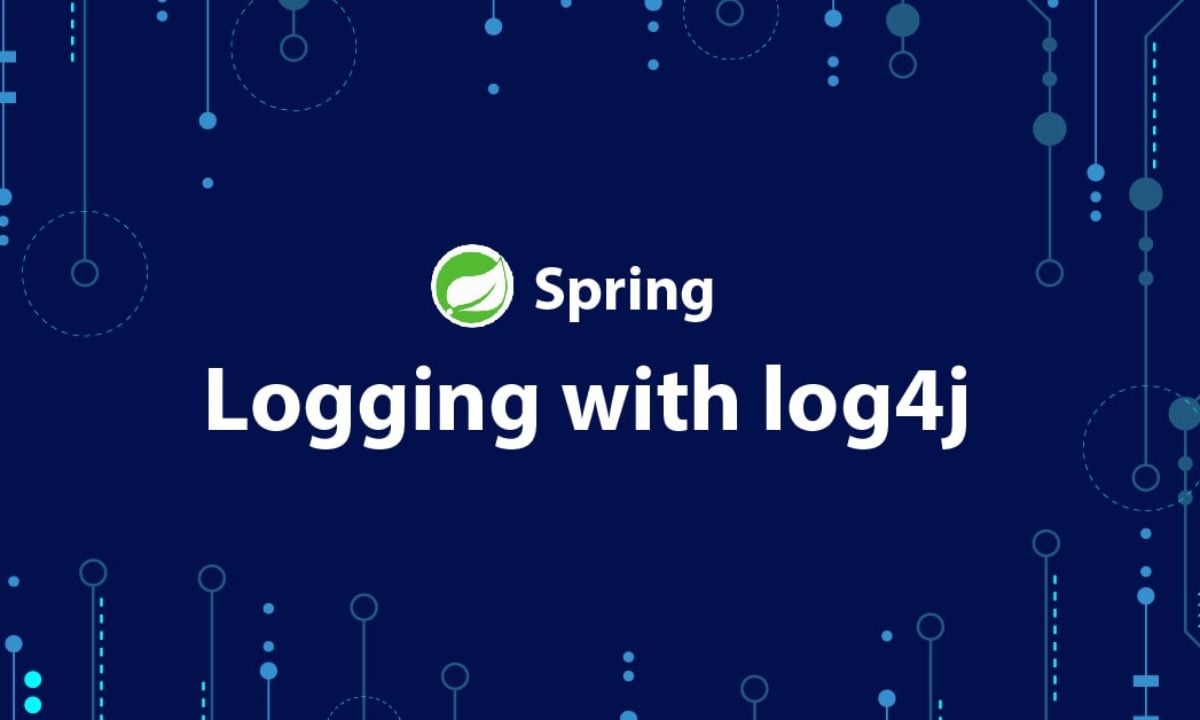 log4j with spring boot
