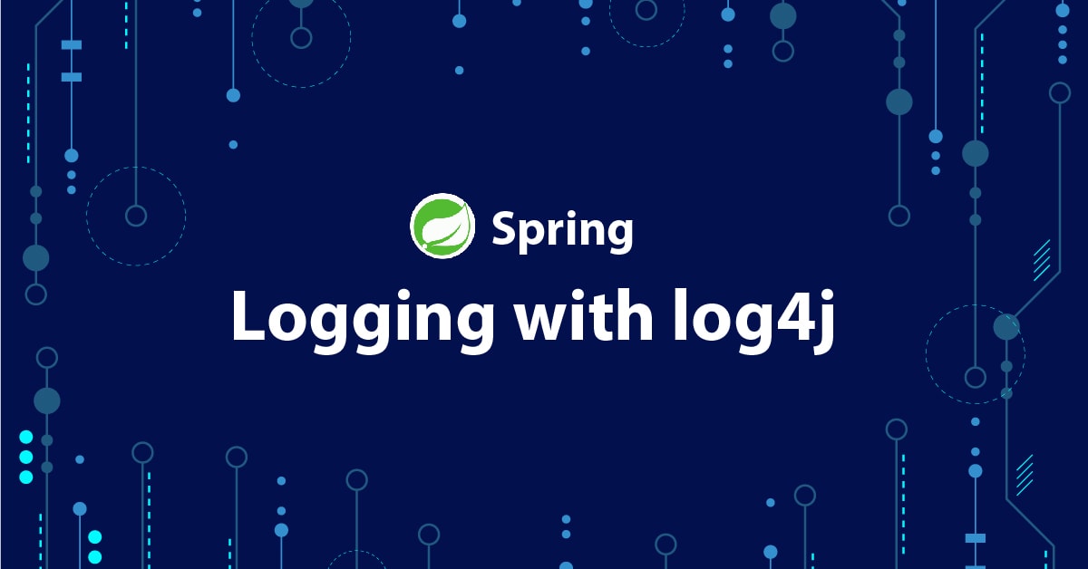 Log4j in hotsell spring boot