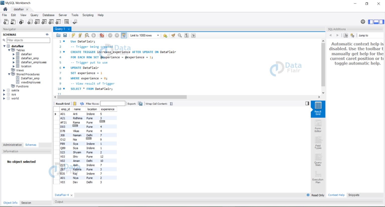 Triggers in SQL Tutorial | SQL Trigger Examples & Advantages - DataFlair