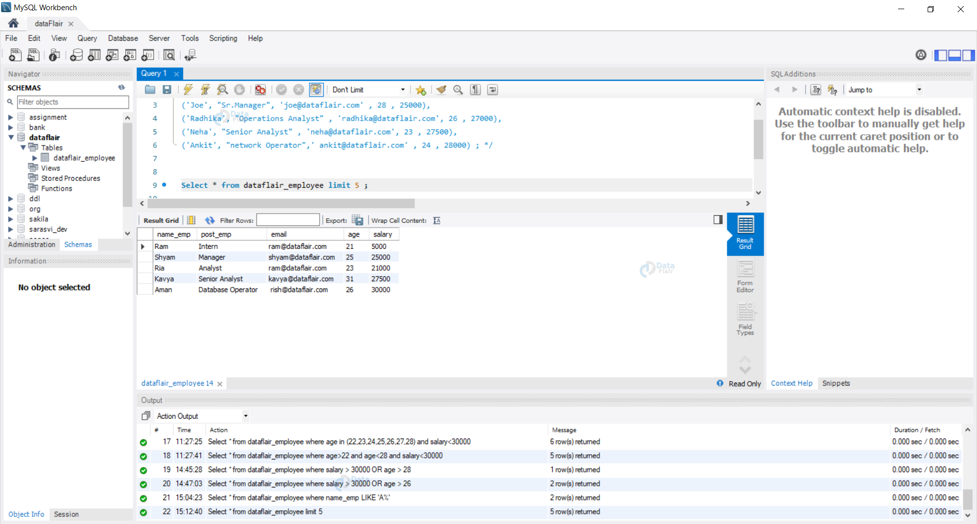 Clause in SQL - Types with Syntax and Example - DataFlair