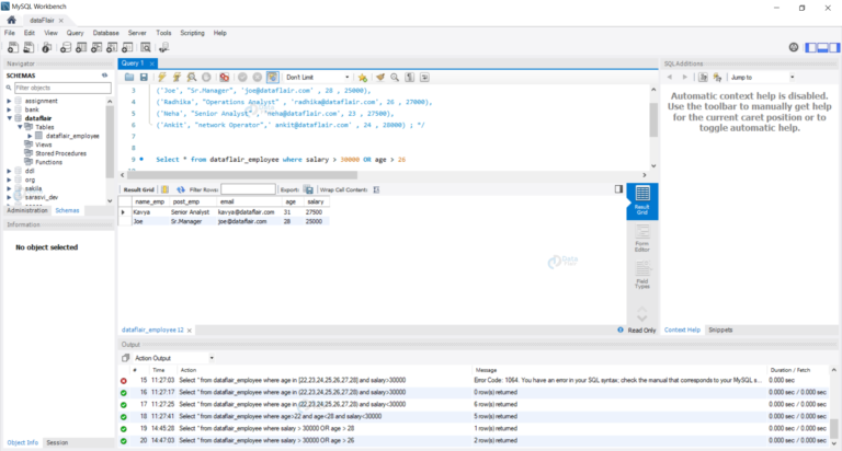 Clause In Sql Types With Syntax And Example Dataflair 1375