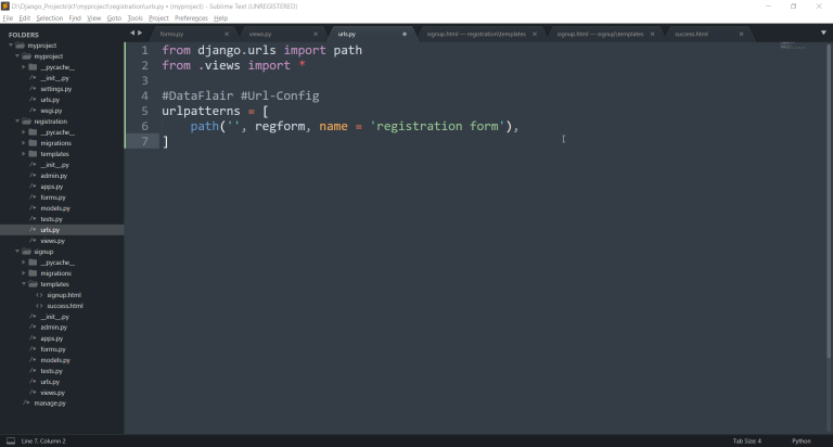 django html form action url