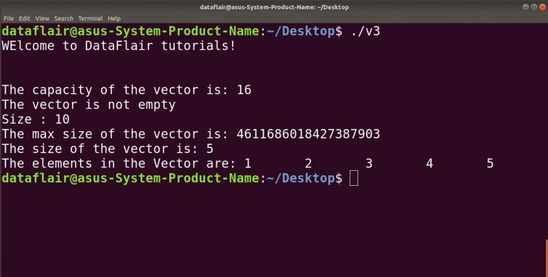 C++ Vector | Learn 5 Types of Functions Associated with Vector - DataFlair