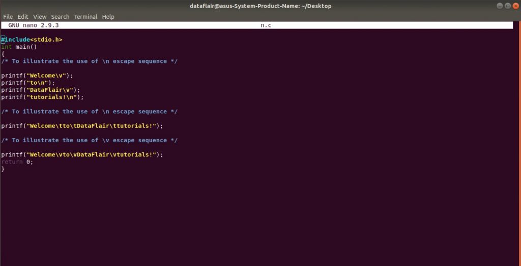 15 types of escape sequence in c that make your coding better dataflair