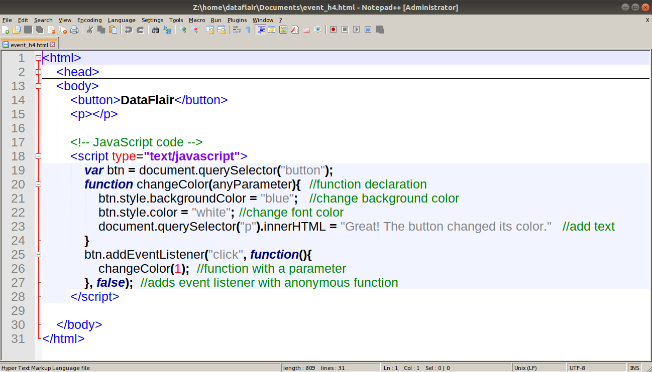 Javascript Events Explore Different Concepts And Ways Of Using It Dataflair