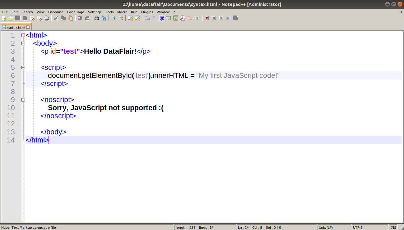 JavaScript Syntax   Where JavaScript Code takes Birth   DataFlair