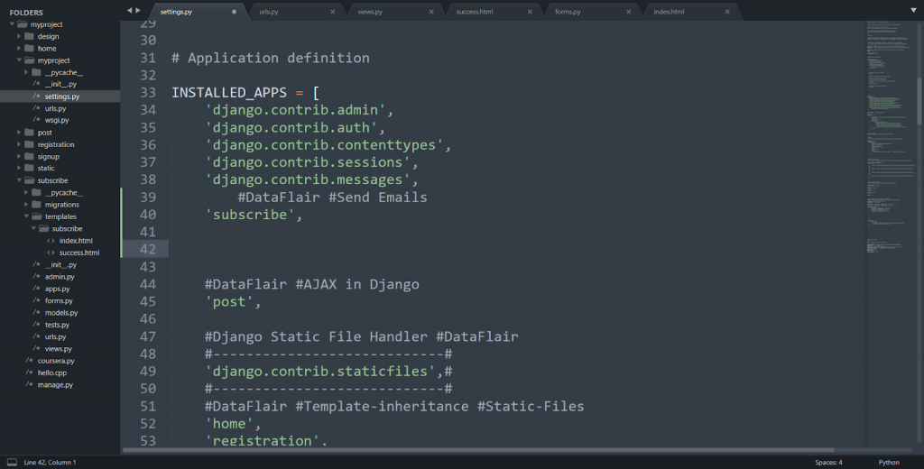 send data from js to django
