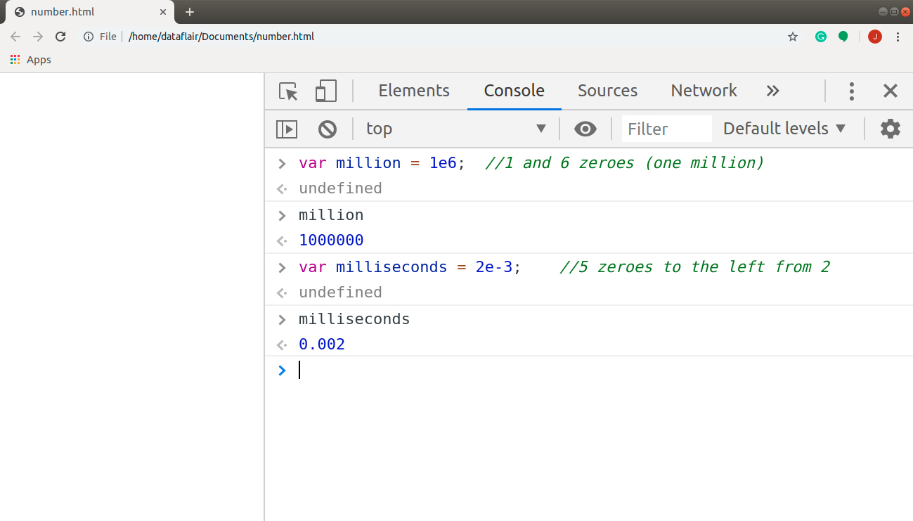 number javascript decimals format