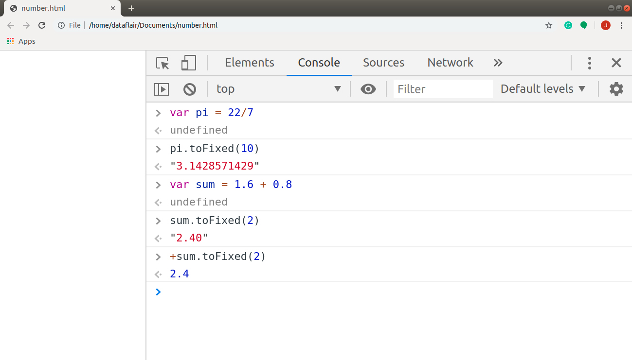 JavaScript Numbers Get Skilled in the implementation of its Methods