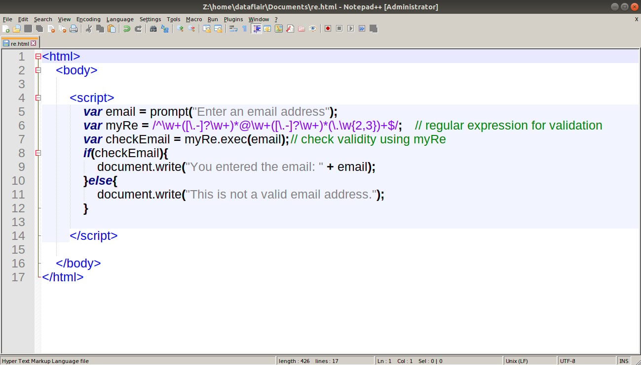 JavaScript Regular Expression   How to Create & Write them in ...