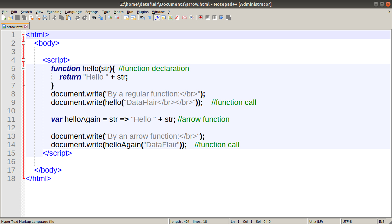 function call js