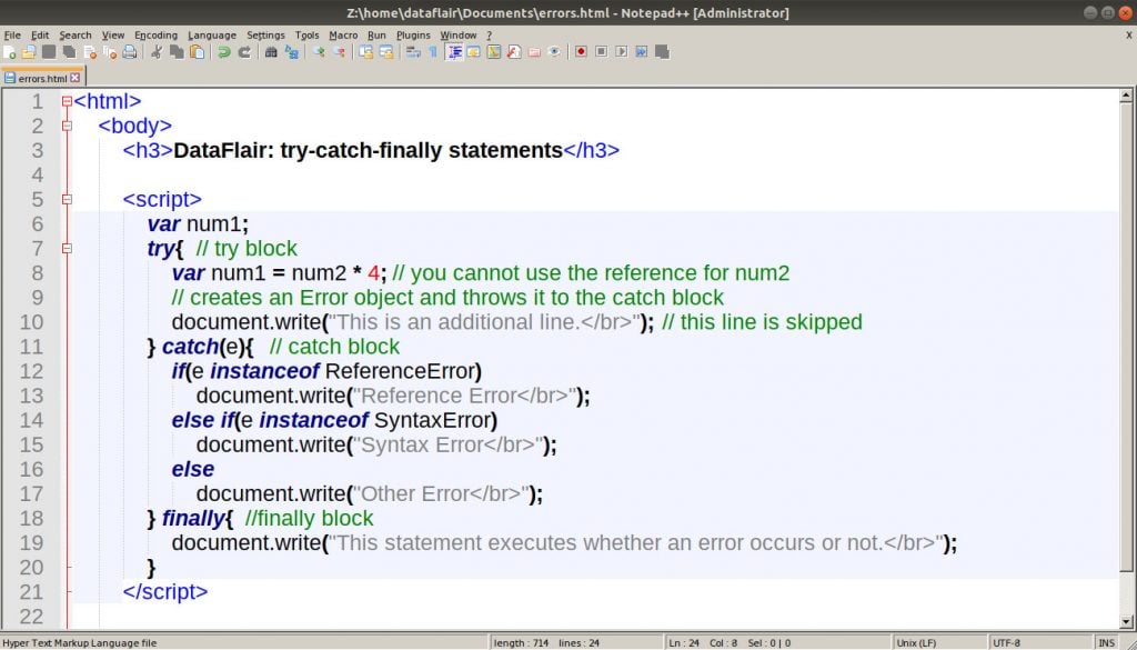 JavaScript Errors - A Comprehensive Guide To Master Error Handling ...