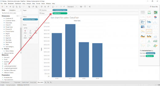 Bar Chart in Tableau - The Art of Portraying Data - DataFlair