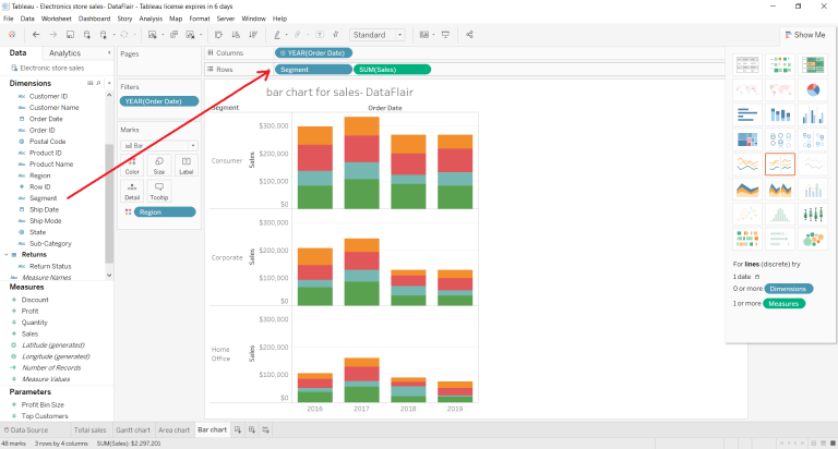 Bar Chart in Tableau - The Art of Portraying Data - DataFlair