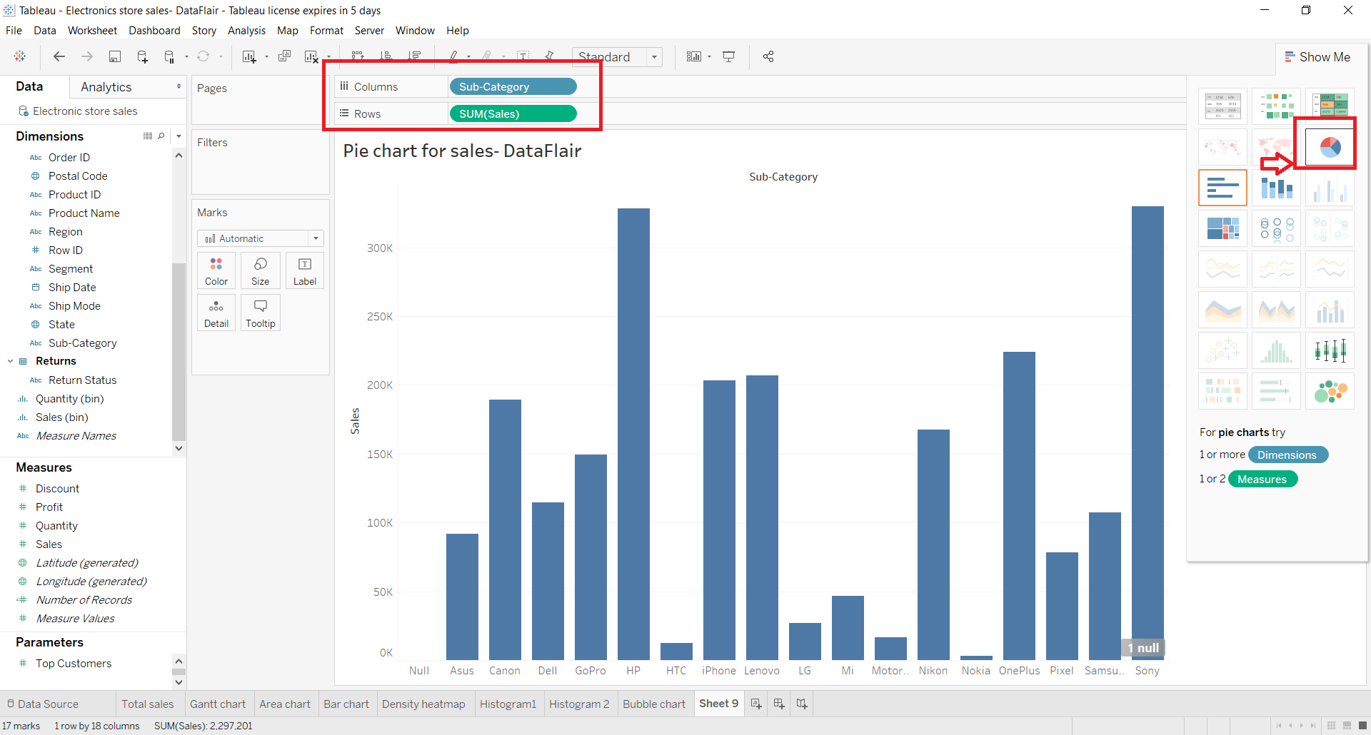 Tableau Pie Chart Glorify your Data with Tableau Pie DataFlair