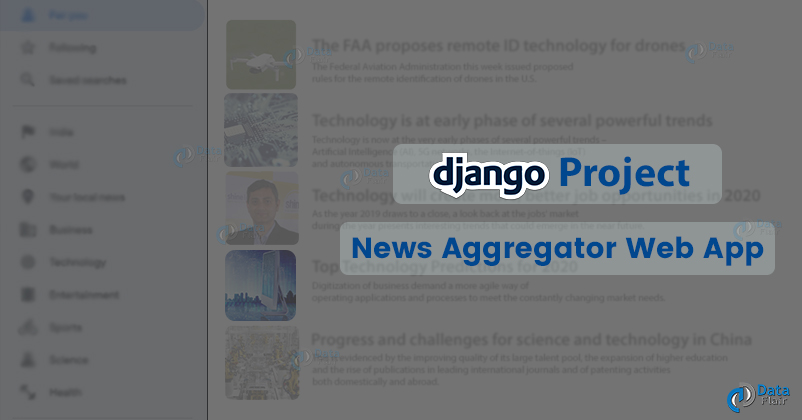 Django project on news aggregator web app