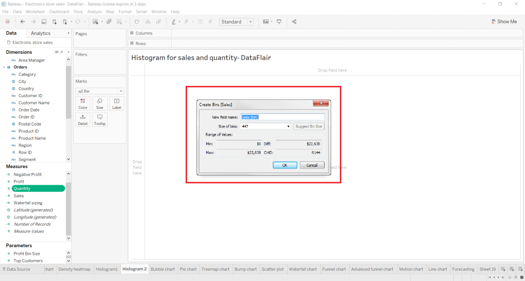 Tableau Bins Create Bins in Tableau with just 3 Steps! DataFlair