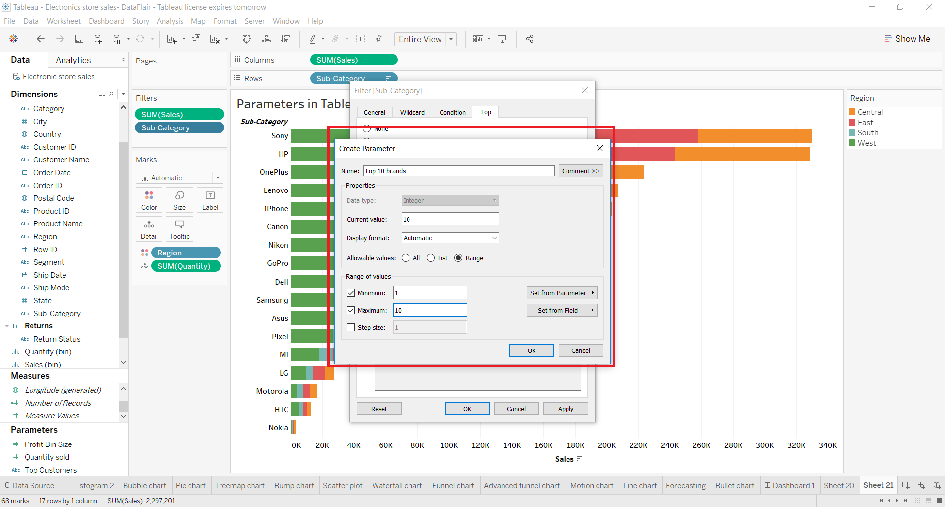 Randalieren Deshalb tableau parameter as filter Ornament