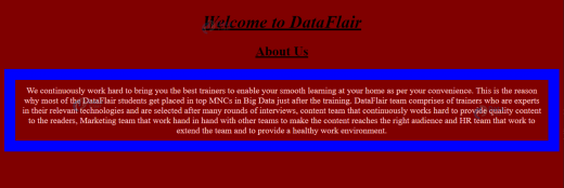 HTML and CSS Styles - DataFlair