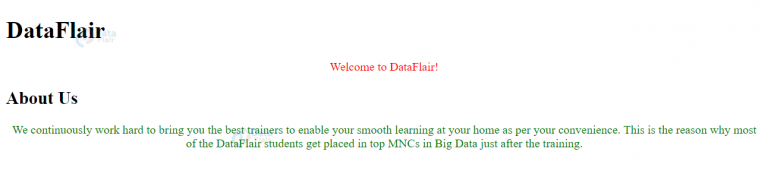 HTML and CSS Styles - DataFlair