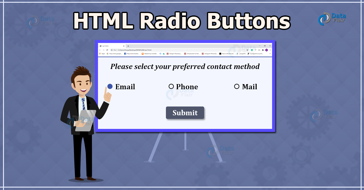 HTML Radio Button - Radio Group and Attributes - DataFlair
