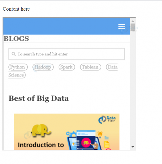 HTML Iframes - HTML Inline Frame Element - DataFlair