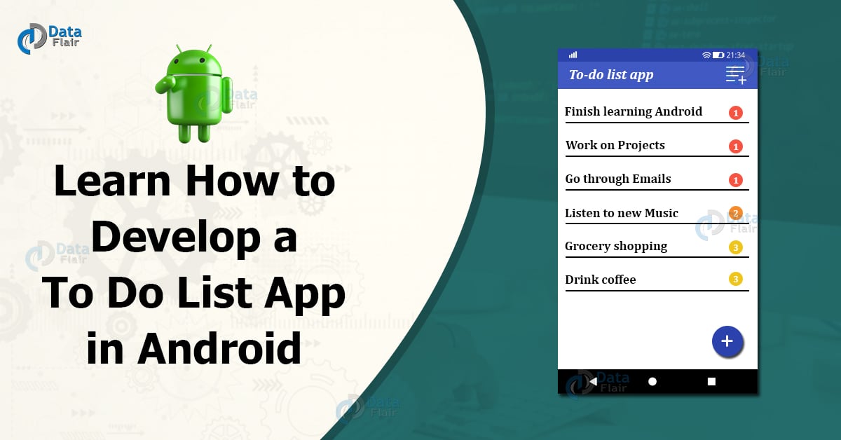 Develop Android To-Do List App - Android Project for Beginners - DataFlair