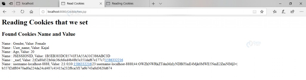 JSP Cookies Handling With Examples - DataFlair