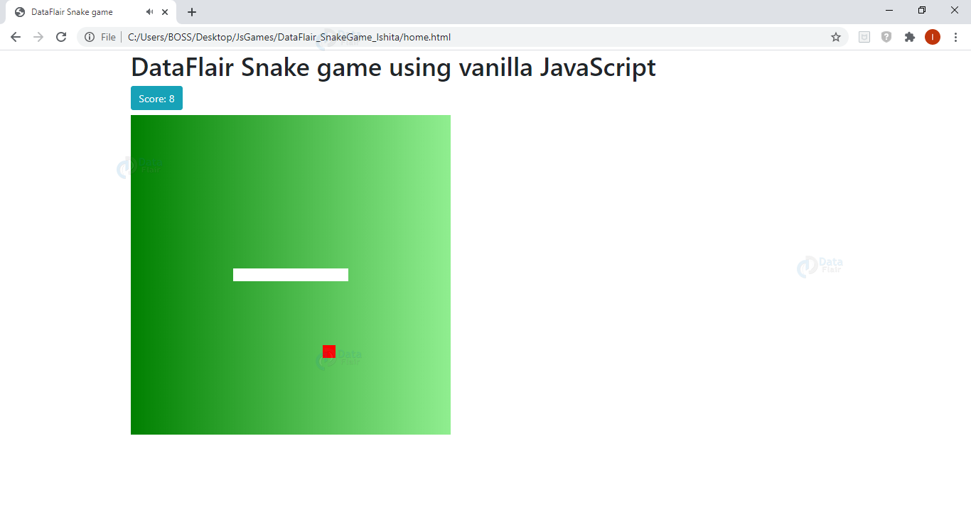 Snake Game – HTML5, JavaScript – Parte 4