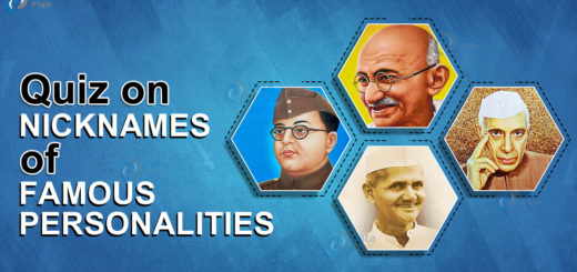Quiz on Nicknames of Famous Personalities