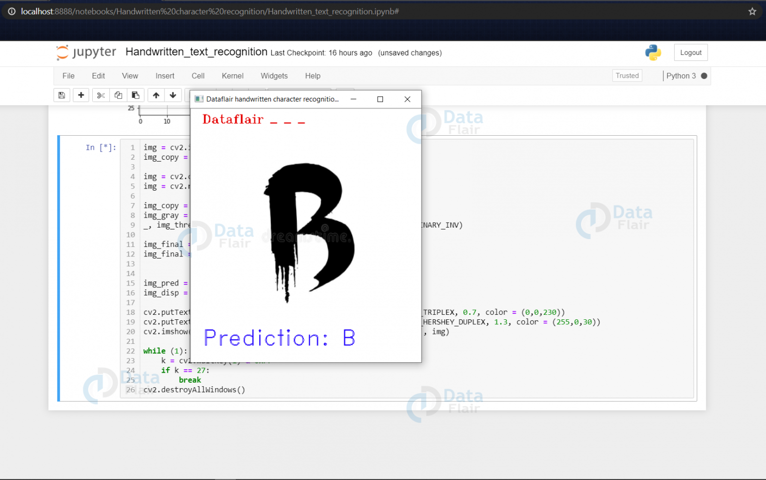 Handwritten Character Recognition with Neural Network - DataFlair