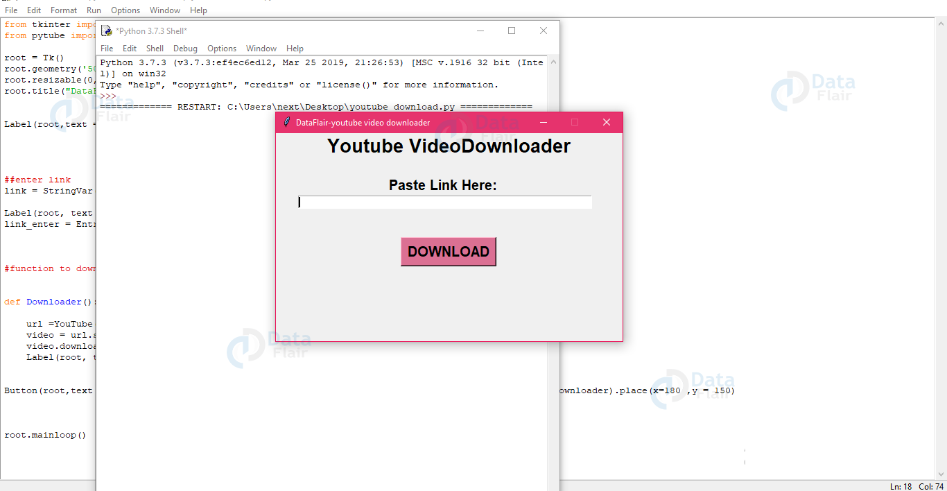 Make  Video Downloader using Python, by inprogrammer