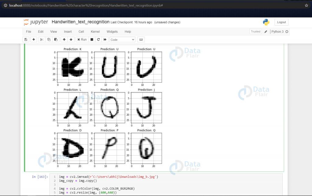 Handwritten Character Recognition With Neural Network - DataFlair