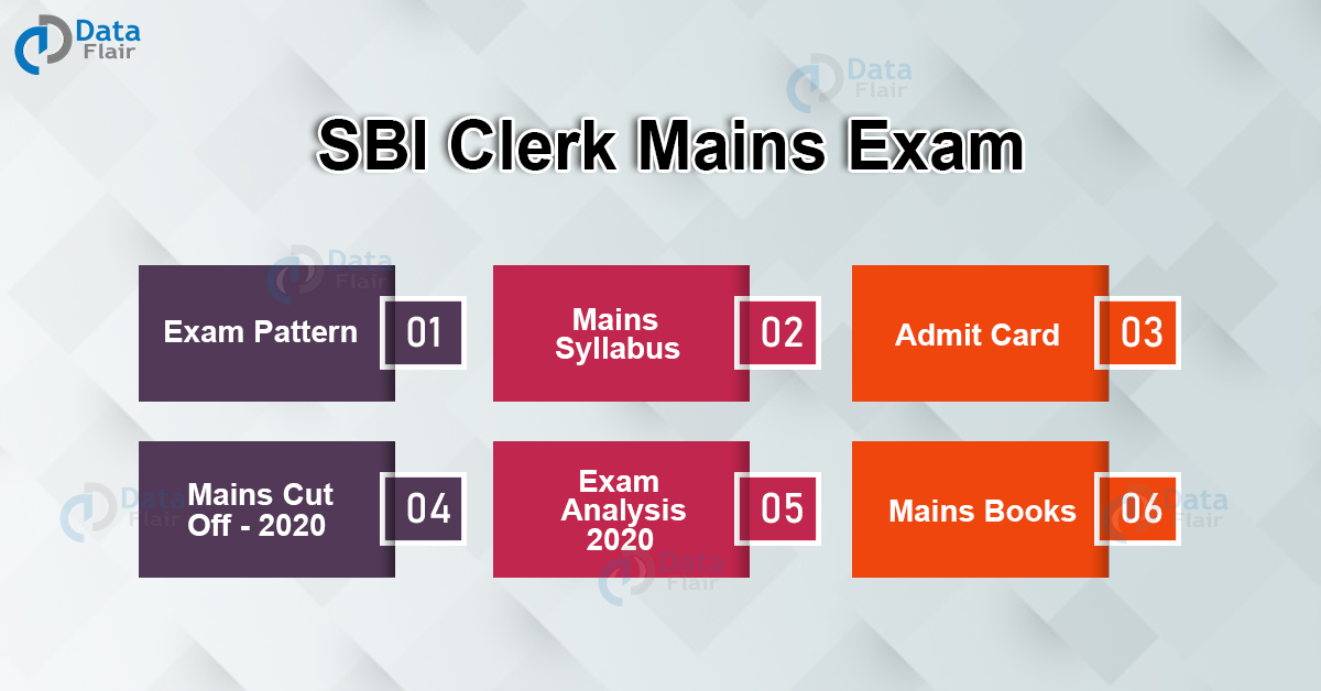 Sbi Clerk Mains Exam Pattern Syllabus And Books Dataflair