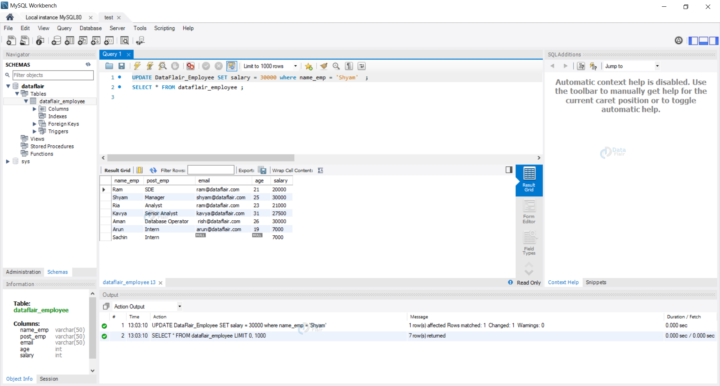 SQL Query - Insert, Select, Update and Delete - DataFlair