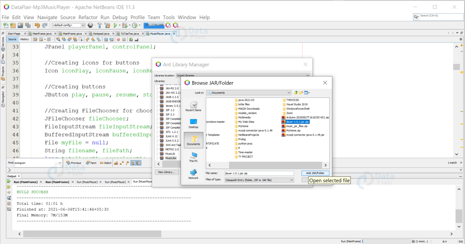 Create a Music Player using Java [Source Code Included] DataFlair