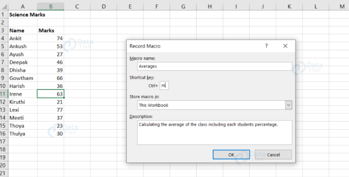 Macros in Excel - DataFlair